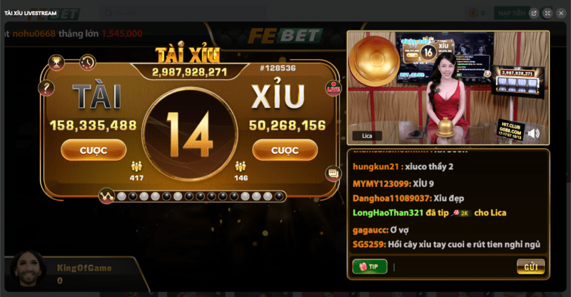 FEBET có sàn Casino Livestream cùng Dealer Xinh đẹp